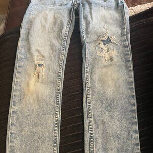 Wonder Nation Boys Rip & Repair Slim Fit Denim Jeans